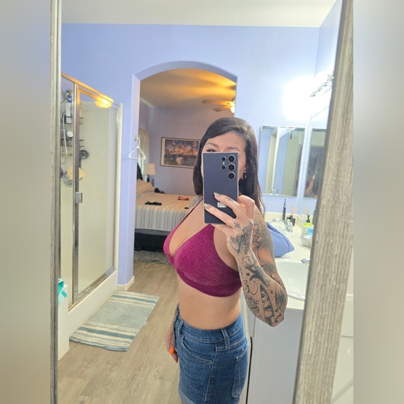 Auden Unlined V neck Bralette Set - Picture 2 of 9